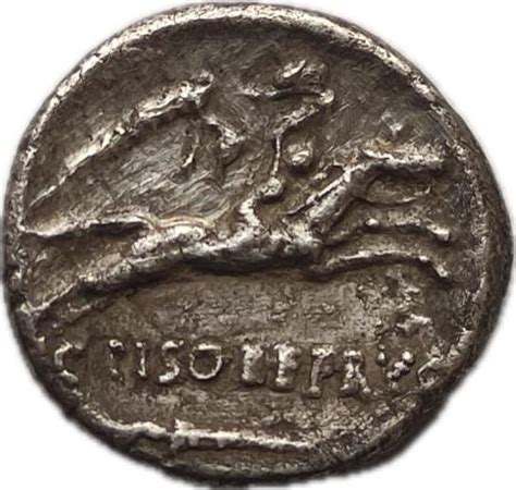 Romeinse Republiek C Calpurnius Piso Frugi V Chr Denarius Rome