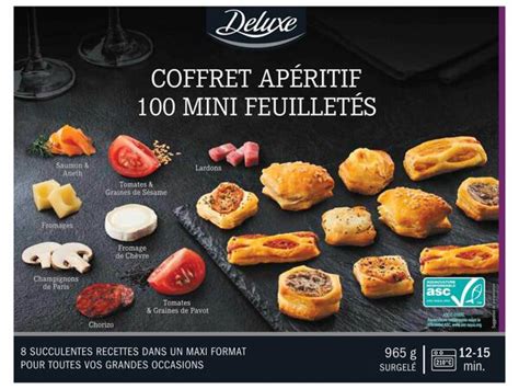 Coffret de 100 mini feuilletés apéritifs Lidl France Archive des