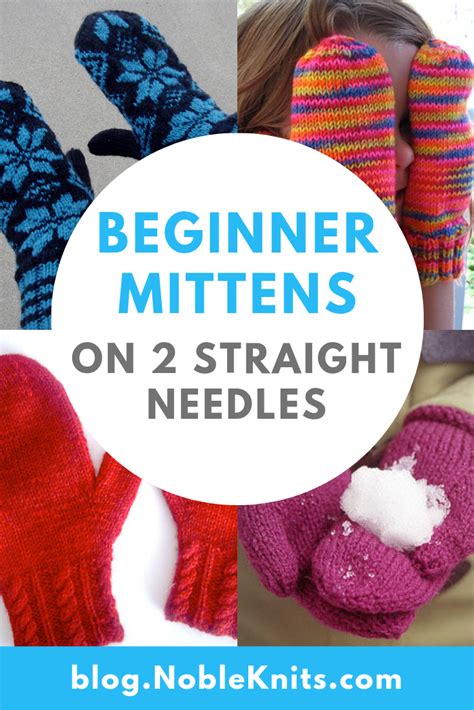 Easy Knit Mitten Pattern Straight Needles