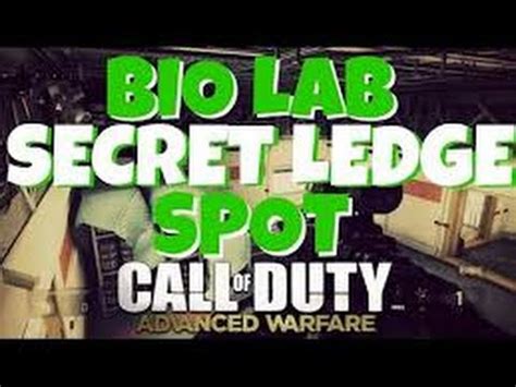 Advanced Warfare Awesome High Ledge Hidden Spot Glitch On Biolab