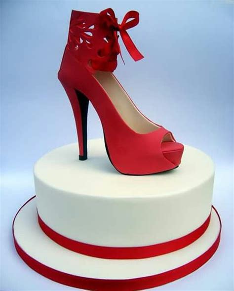 Fondant Shoe Cake Shoe Cake Shoe Cakes Fashion Cakes