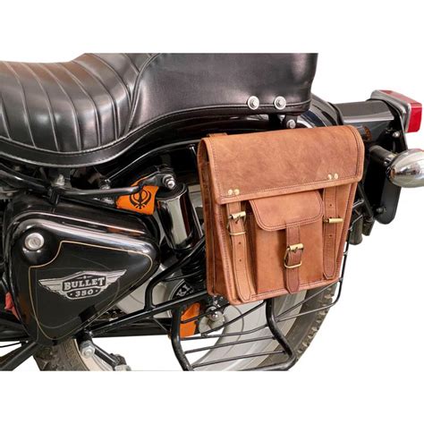 Stunning Vintage Or Modern Look Leather Motorcycle Leather Side Bags