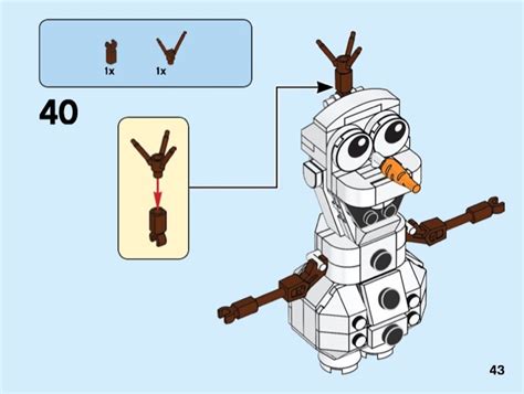 Lego 41169 Olaf Instructions Disney Frozen Ii