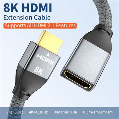 Usb Hdmi Extension Cable K K Extender Cord Ft Hdm Male To