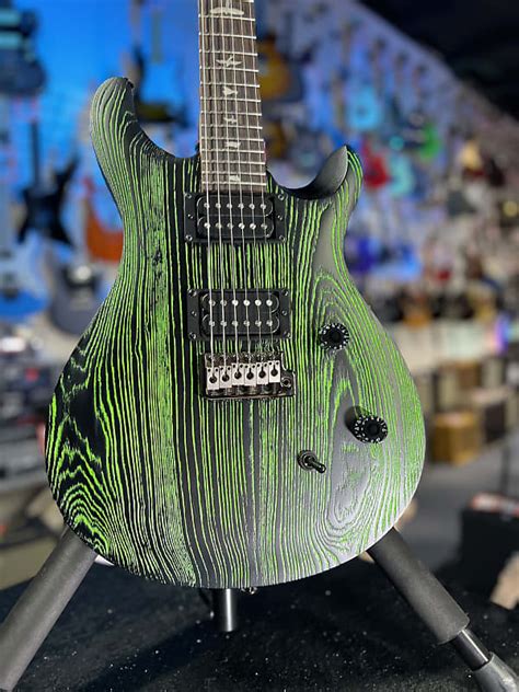 Prs Se Sandblasted Ce 24 Electric Guitar Sandblasted Green Reverb