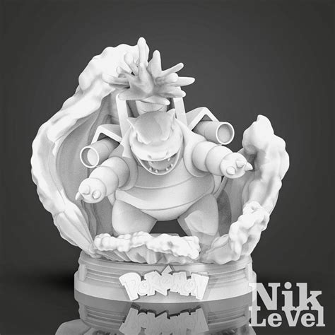 Stl File Blastoise Pokemon 3d Printable・3d Print Object To Download・cults