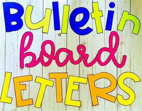 Fancying Up Your Bulletin Board Letters Artofit