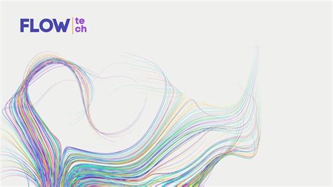Premium Vector | Flow tech multicolored abstract line art on white ...