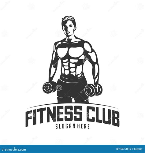 Fitness Vector Logo Design Templatedesign For Gym And Fitness Vector Fitness Club Logo With