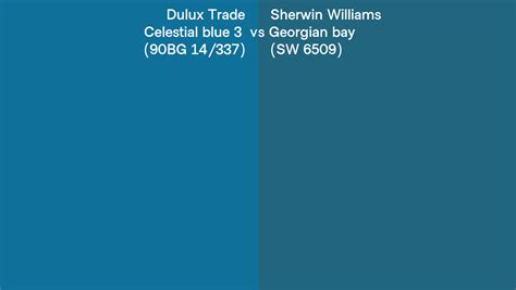 Dulux Trade Celestial Blue Bg Vs Sherwin Williams Georgian