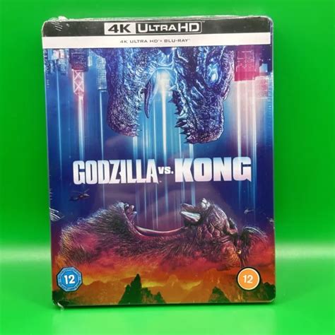 Godzilla Vs Kong K Uhd Blu Ray Steelbook U K Exclusive New And