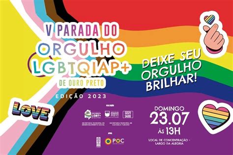 Parada do Orgulho LGBTQIAP será realizada em Ouro Preto dia 23 de