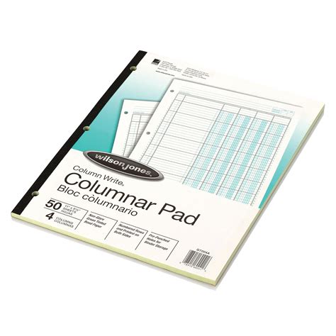 Wilson Jones ColumnWrite Columnar Pad 11 X 8 5 Inch Size Ruled Both