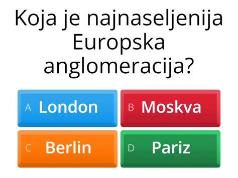 Kviz općeg znanja geografije Quiz