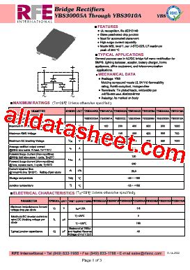 Ybs A Marking Ybs A Datasheet Pdf Rfe International