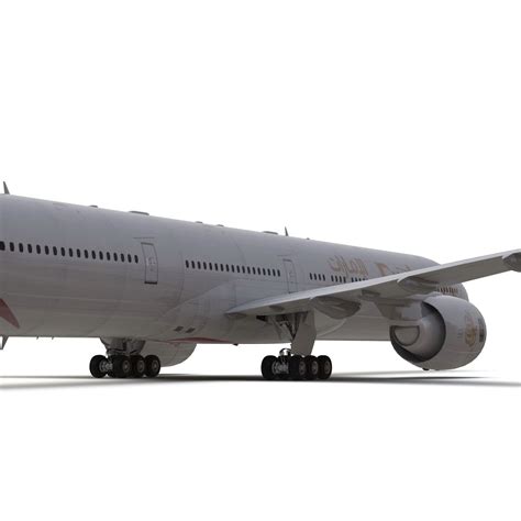 Boeing 777 300 Emirates Airlines 3d Model 129 3ds C4d Fbx Ma