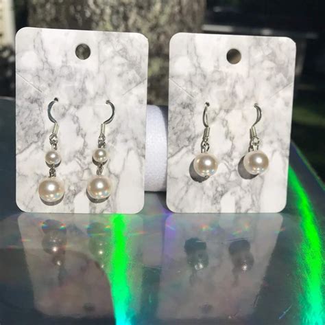 Handmade Pearl Earrings Etsy