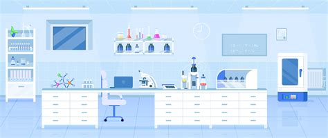 Chemistry laboratory illustration 1815297 Vector Art at Vecteezy