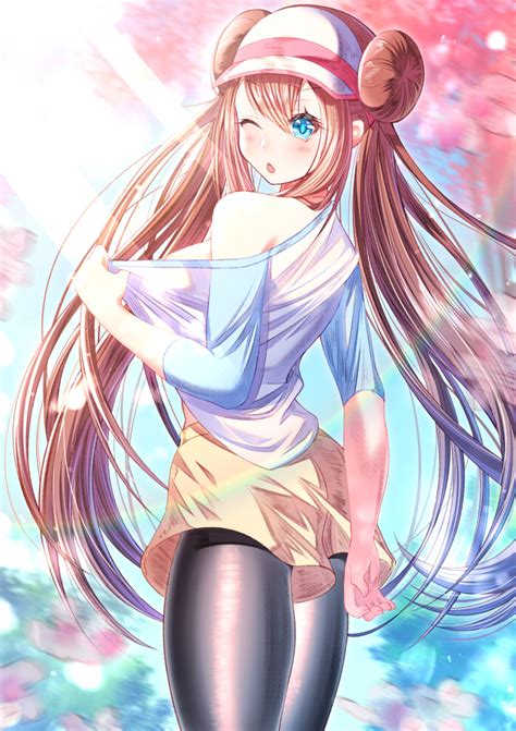 Safebooru 1girl Absurdres Arm Behind Back Black Legwear Blue Eyes