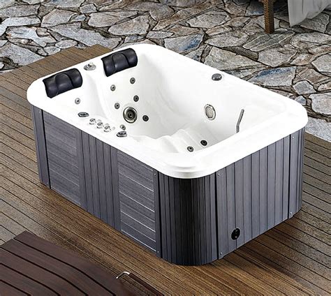 2 PERSON HOT TUB SPA Bath Indoor/Outdoor Hydrotherapy 31 Jets 2 Lounger ...