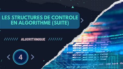 Algorithme 48 Les Structures De Contrôle En Algorithme Suite