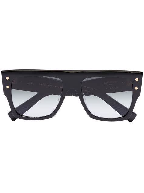 Balmain Eyewear Oversized Square Frame Sunglasses Farfetch