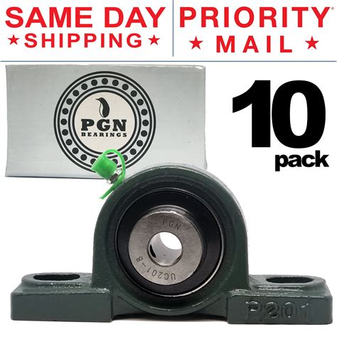 Ucp201 8 Solid Base Pillow Block Bearing 12 Bore Self Aligning 2 Bolt