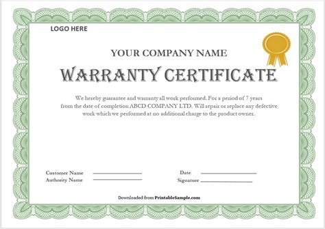 How To Make A Warranty Letter