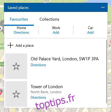 Comment Enregistrer Des Lieux Favoris Dans Windows Maps Toptips Fr