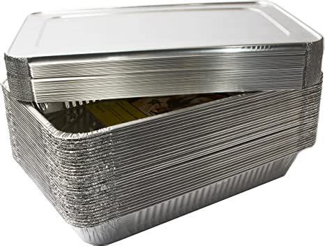 EHomeA2Z 30 Pack Heavy Duty Full Size Disposable Aluminum Foil Steam