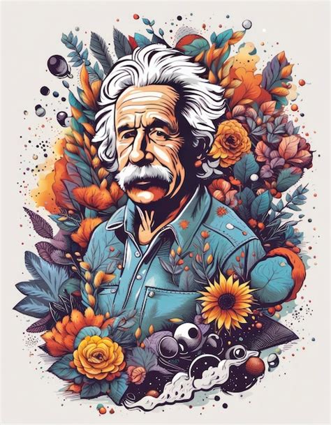 Premium AI Image | Einstein Vector illustration