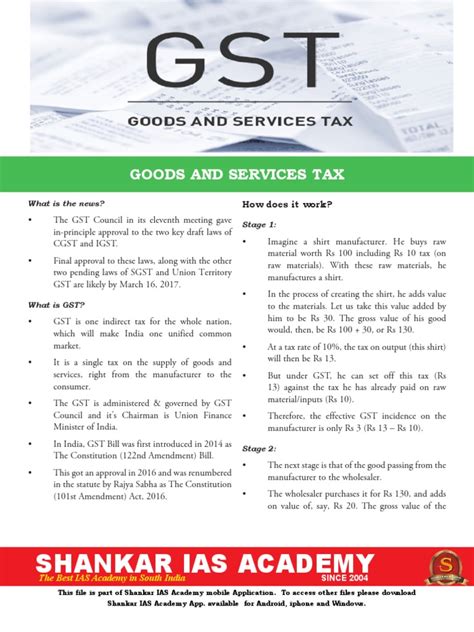 Understanding The Goods And Services Tax Gst In India A