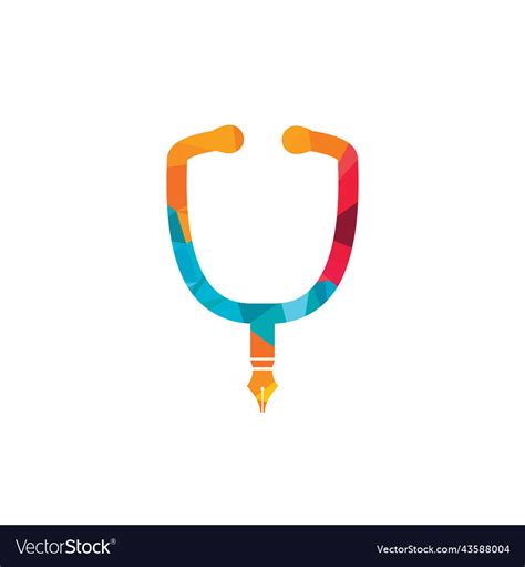 Medical Education Logo Design Royalty Free Vector Image