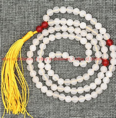 8mm Mehrfarbige Edelsteine Tibet Buddhistische 108 Gebetskette Mala Halskette Ebay