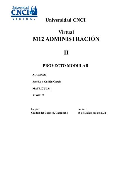 M12 Administración Ii Fln B Act 2 Universidad Cnci Virtual M12