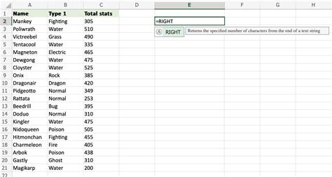 Extracting Text In Excel Made Easy A Guide To Using The RIGHT Function