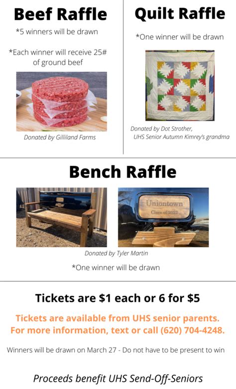 Raffle To Benefit Uniontown High School Seniors Fort Scott Biz