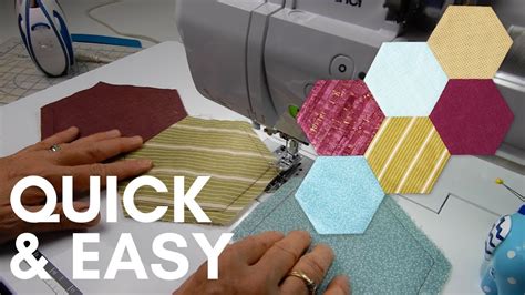 How To Sew Hexagon Quilt Blocks Together Youtube