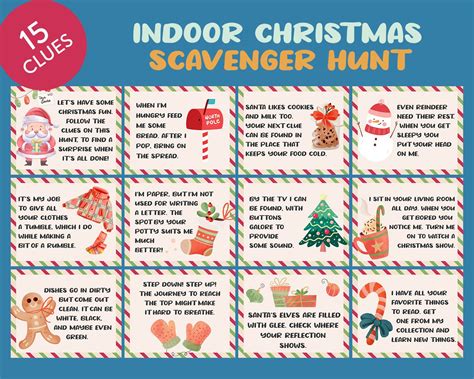 Indoor christmas scavenger hunt for kids christmas elf kit christmas ...