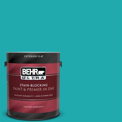 Behr Ultra Gal P Fiji Flat Exterior Paint And Primer In One