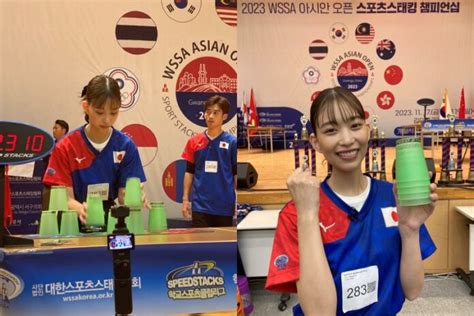 森川葵が快挙スポーツスタッキングアジア大会で金銀銅メダル獲得 ジェイタメ