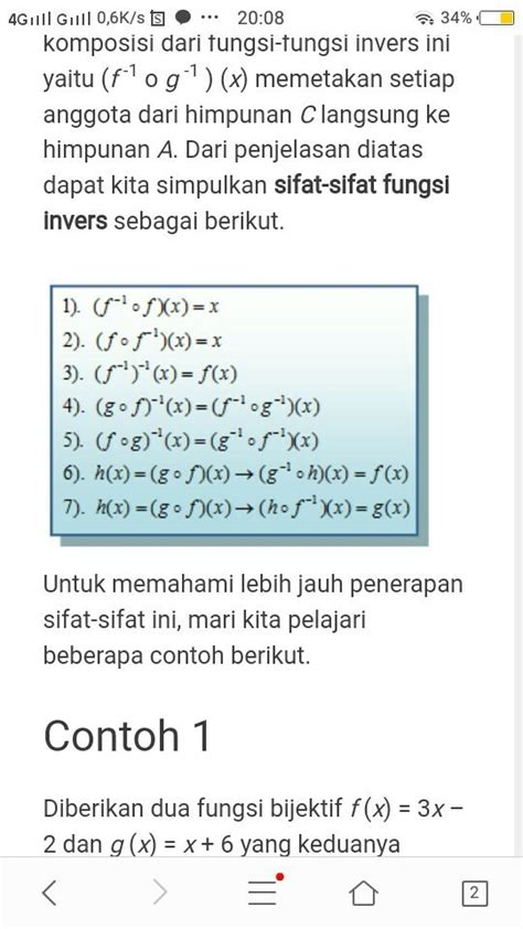 Fungsi Komposisi Dan Invers Sifat Sifat Fungsi Youtube Riset