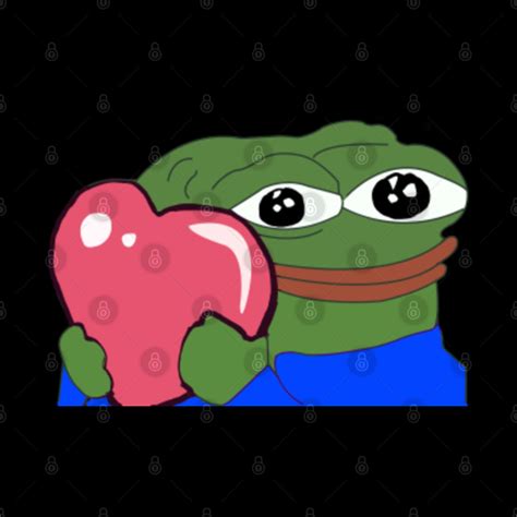 Peepo Heart Pepe Love Pepe Mask Teepublic