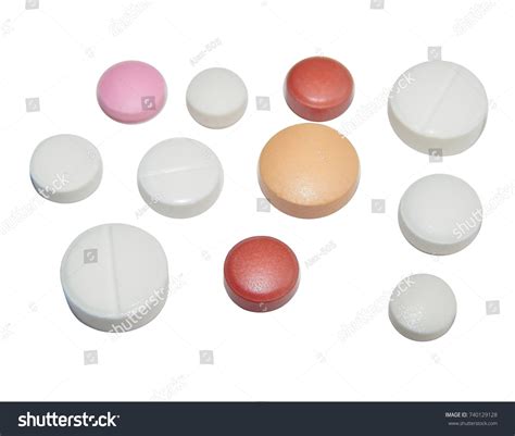 Set Medical Tablets Stock Photo 740129128 Shutterstock