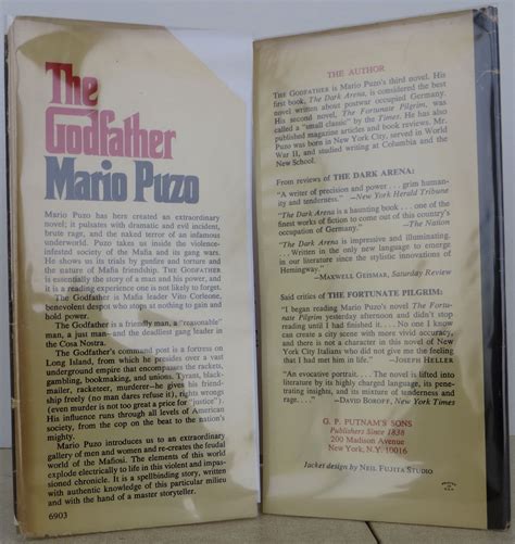 The Godfather By Puzo Mario Near Fine Hardcover 1969 1st Edition