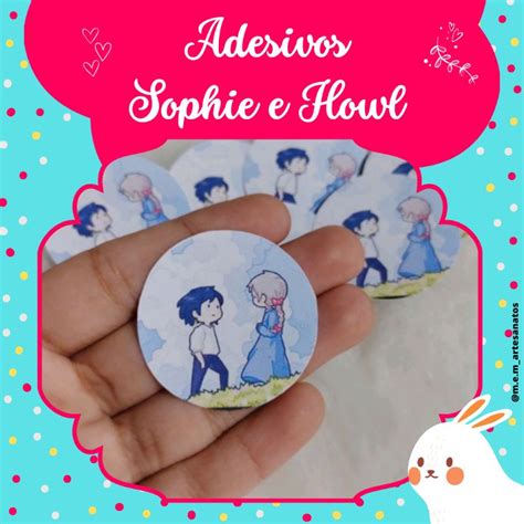 Adesivos Howl E Sophie Castelo Animado Studio Ghibli Anime Shopee Brasil