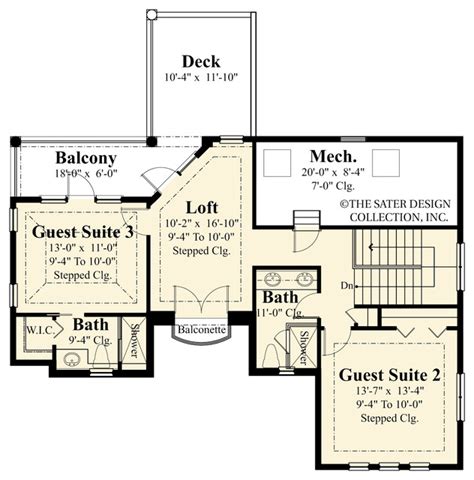 Sater Design Collections 6786 Ferretti Home Plan Mediterranean