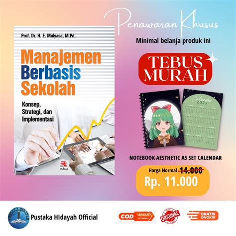 Jual Buku Manajemen Berbasis Sekolah Mulyasa Buku Pendidikan Buku