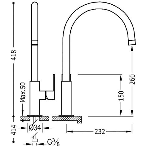 Grifo Monomando XXL Con Maneta Lateral Para Lavabo Loft Suministros