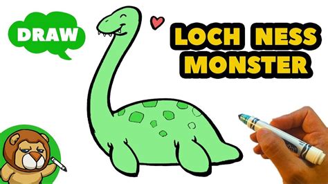 How To Draw Loch Ness Monster Plesiosaur Easy Beginners Loch Ness Monster Easy Pictures